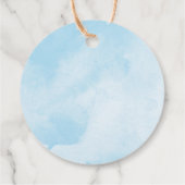 Étiquettes Cadeau Pop quand elle pop aquarelle bleu or blanc (Dos)