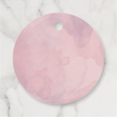 Étiquettes Cadeau Pop quand elle pop Aquarelle Floral (Dos)