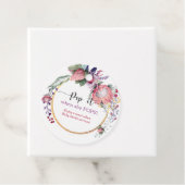 Étiquettes Cadeau Pop quand elle pop Aquarelle Floral (En situation)