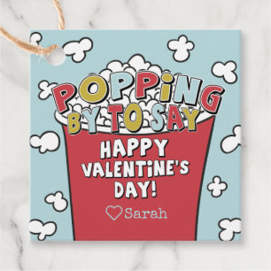 Étiquettes Cadeau Popcorn Popcorn Par Sticker Valentine