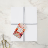 Étiquettes-cadeau Poppies d'aquarelle rouge dans un Mariage de champ (Avec de la ficelle)