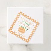 Étiquettes Cadeau Poppin Halloween Pop It Citrouille Orange (En situation)