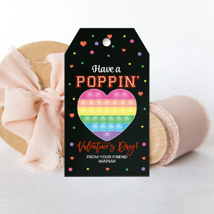 Étiquettes Cadeau Popping, balise Valentine de la