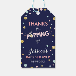 Étiquettes-cadeau Popping par Favor tags Merci Marine Rose Gold