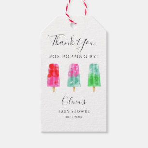 Étiquettes-cadeau Popsicle Baby shower Merci Pour Popsicle By