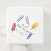 Étiquettes Cadeau Popsicle Baby shower Pop it When she pops (En situation)