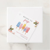 Étiquettes Cadeau Popsicle Prêt à Pop Baby shower (En situation)