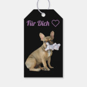 Étiquettes-cadeau Porte-cadeau Bouledogue Français (Dos)