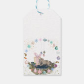 Étiquettes-cadeau Portrait de Noël des chevaux (Dos)