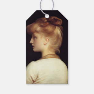 Étiquettes-cadeau Portrait féminin de Behind (par Frederic Leighton)