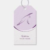 Étiquettes-cadeau Pose de pliage latéral Pilates | Couleur (Devant)