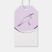 Étiquettes-cadeau Pose de pliage latéral Pilates | Couleur (Dos)