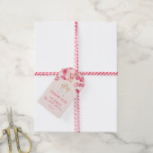 Étiquettes-cadeau Pose Pétales et Prosecco pour une Mariée (Avec de la ficelle)