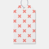 Étiquettes-cadeau Poser les points de croix sur blanc (Devant)