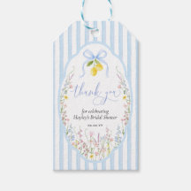 Posey Wildflower Blue Bow Mariage Fête Prénuptiale