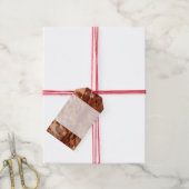 Étiquettes-cadeau Poster de animal Brown de vache (Avec de la ficelle)