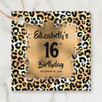 Poster de animal léopard 16e anniversaire Personna