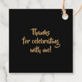 Étiquettes Cadeau Poster de animal léopard 16e anniversaire Personna (Dos)