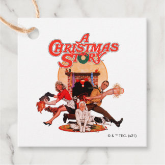 Étiquettes Cadeau Poster d'une histoire de Noël