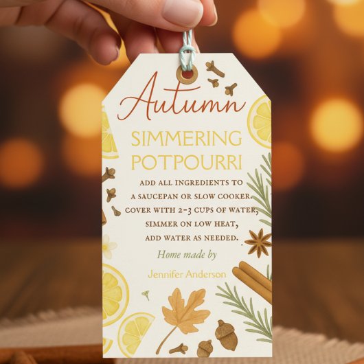 Étiquettes-cadeau Pot-pourri automnal