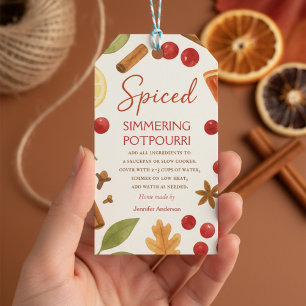 Étiquettes-cadeau Pot-pourri automnal