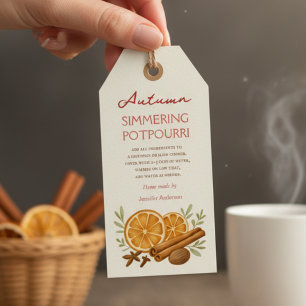 Étiquettes-cadeau Pot-pourri automnal