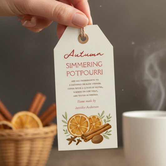 Étiquettes-cadeau Pot-pourri automnal