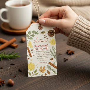 Étiquettes-cadeau Pot-pourri automnal
