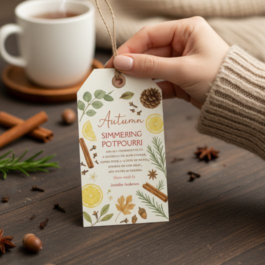 Étiquettes-cadeau Pot-pourri automnal