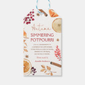 Étiquettes-cadeau Pot-pourri automnal à petit feu (Devant)