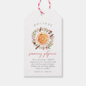 Étiquettes-cadeau Pot-pourri de fêtes à mijoter (Devant)