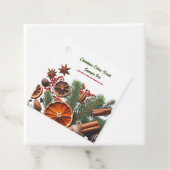Étiquettes Cadeau Pot-pourri de Noël au Citrus (En situation)
