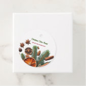 Étiquettes Cadeau Pot-pourri de Noël au Citrus (En situation)