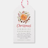 Étiquettes-cadeau Pot-pourri de Noël mijoté (Devant)