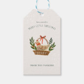 Étiquettes-cadeau Poules françaises | 12 Jour de Noël (Devant)