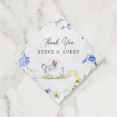 Étiquettes Cadeau Poulets rustiques | Baby shower (Devant)