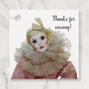 Étiquettes Cadeau Poupée Pierrot