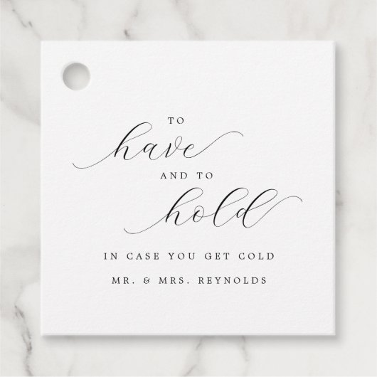 Étiquettes Cadeau Pour Avoir Et Tenir En Coque Vous Obtenez Mariage (Devant)