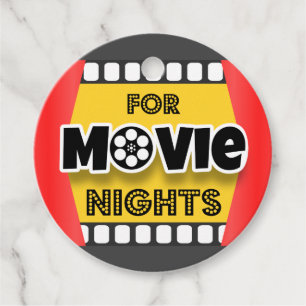 Étiquettes Cadeau Pour les soirées cinéma