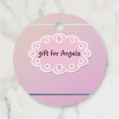 Étiquettes Cadeau Pour petite fille, petite fille (Dos)