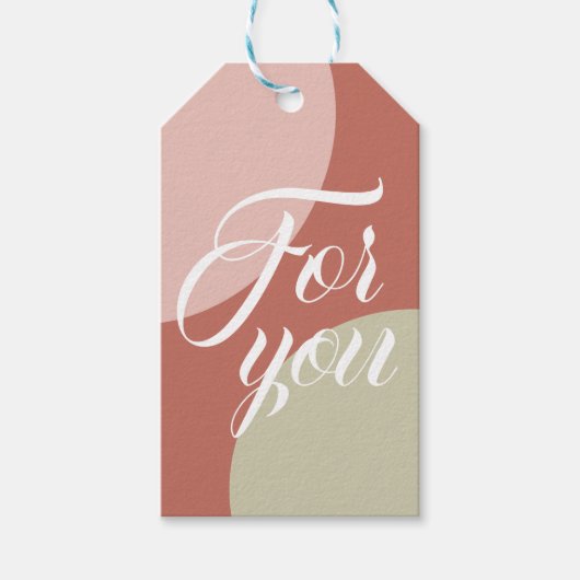 Étiquettes-cadeau Pour vous ・ Formes de minimalisme moderne Abstrait (Devant)