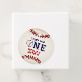 Étiquettes Cadeau Premier anniversaire, Baseball (En situation)