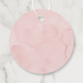 Étiquettes Cadeau Premier anniversaire de la Bow rose (Dos)