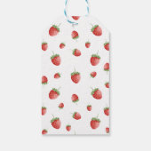 Étiquettes-cadeau Premier anniversaire de la fraise (Dos)