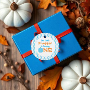Étiquettes Cadeau Premier anniversaire de Little Pumpkin