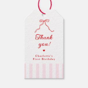 Étiquettes-cadeau Premier anniversaire de Petit Chéri