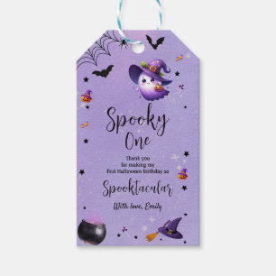 Étiquettes-cadeau Premier anniversaire éffrayant fête d'Halloween vi