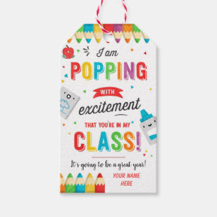 Étiquettes-cadeau Premier jour de l'école Bienvenue Retour à l'école