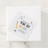 Étiquettes Cadeau Premier jour Retour au Carré scolaire (En situation)