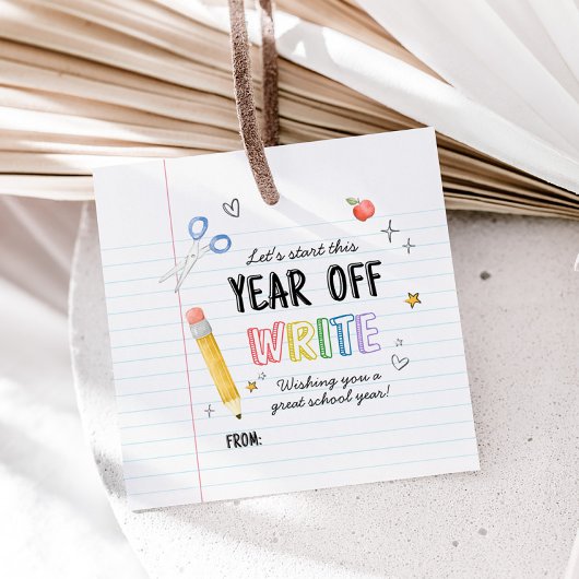 Étiquettes Cadeau Premier jour Retour au Carré scolaire